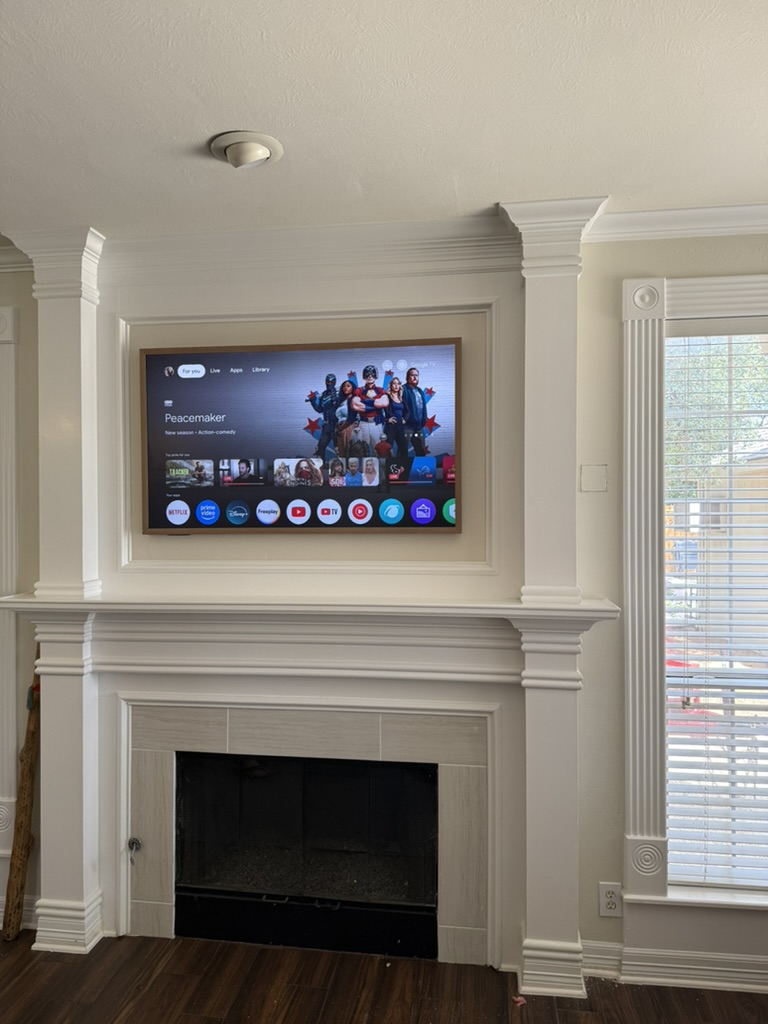 Completed InstaMount TV installation 6