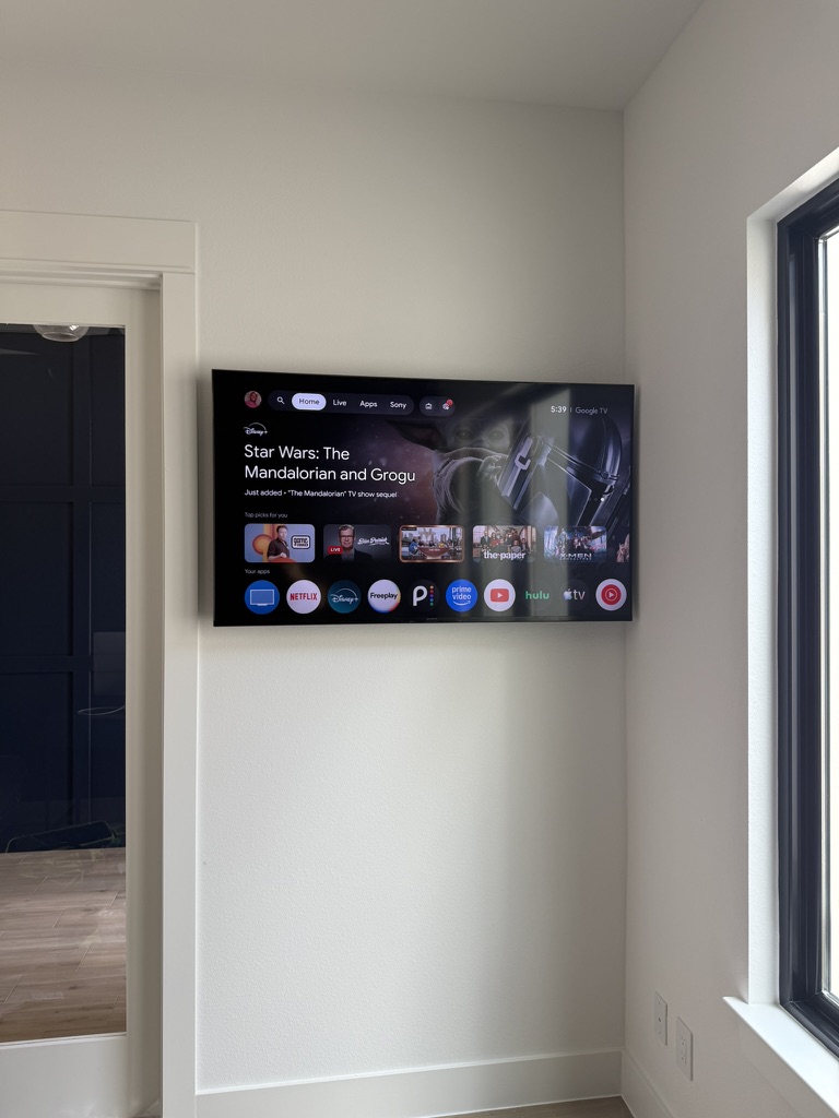 Completed InstaMount TV installation 9